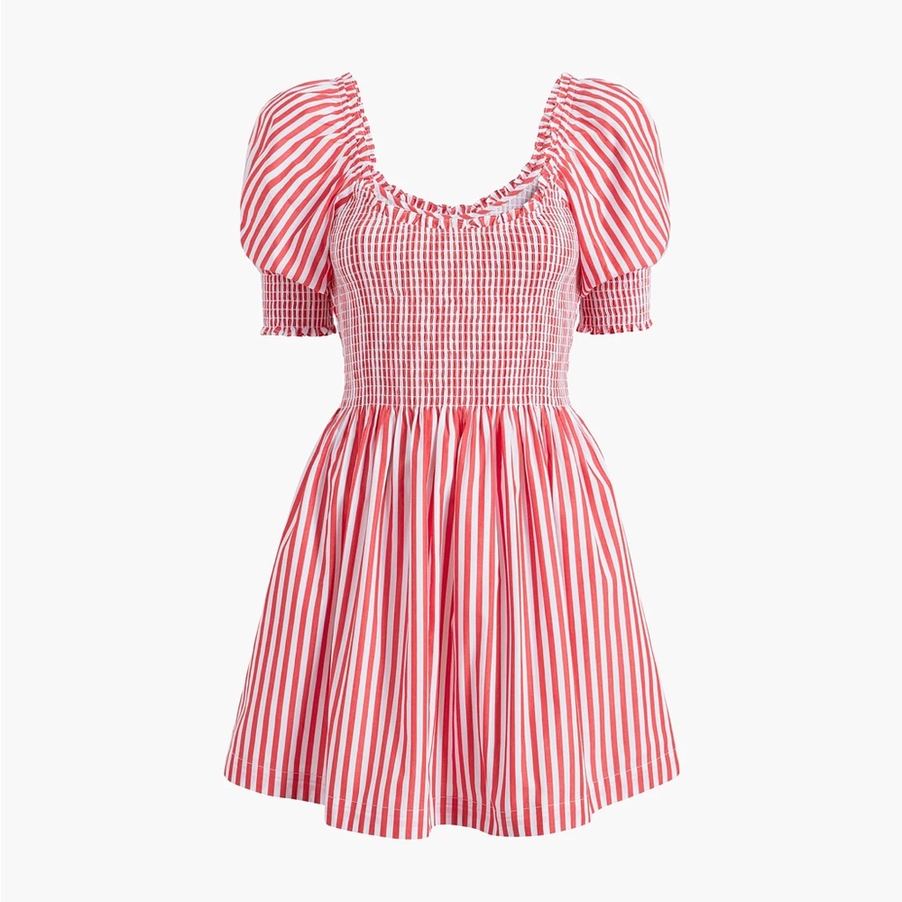 hill house home naia nap dress cherry stripe